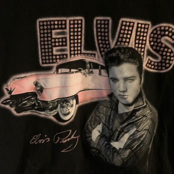 ELVIS PRESLEY WOMENS  BAND TEE - Picture 2 of 4